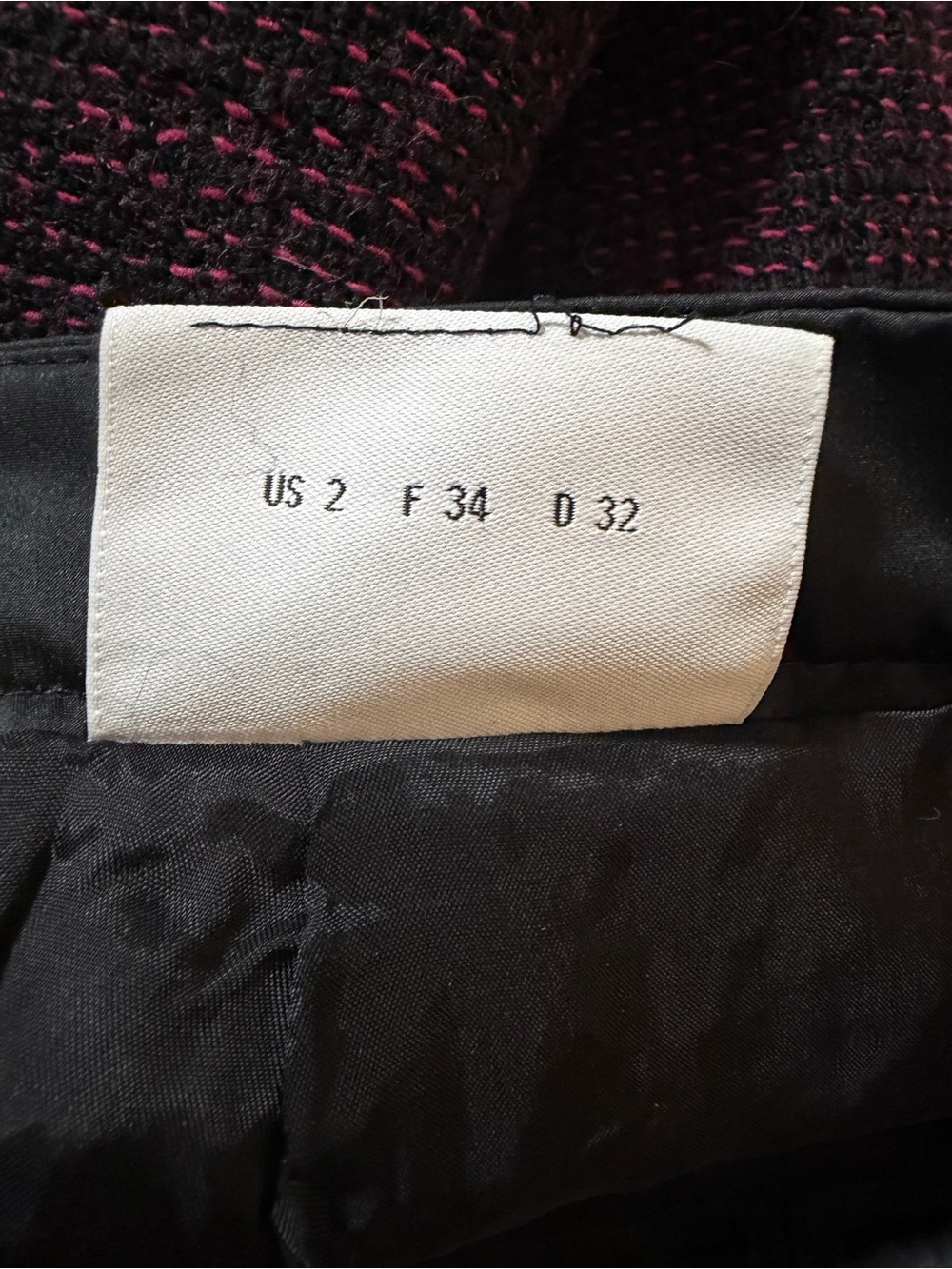 Akris Punto Purple Tweed Pencil Skirt - Picture 6 of 6